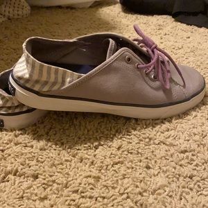 Sperry sneakers, Grey, size 8.5 (8 1/2), like new